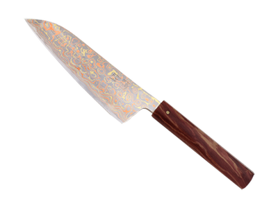 ダマスカス包丁 豪美 三徳 - Fan Out