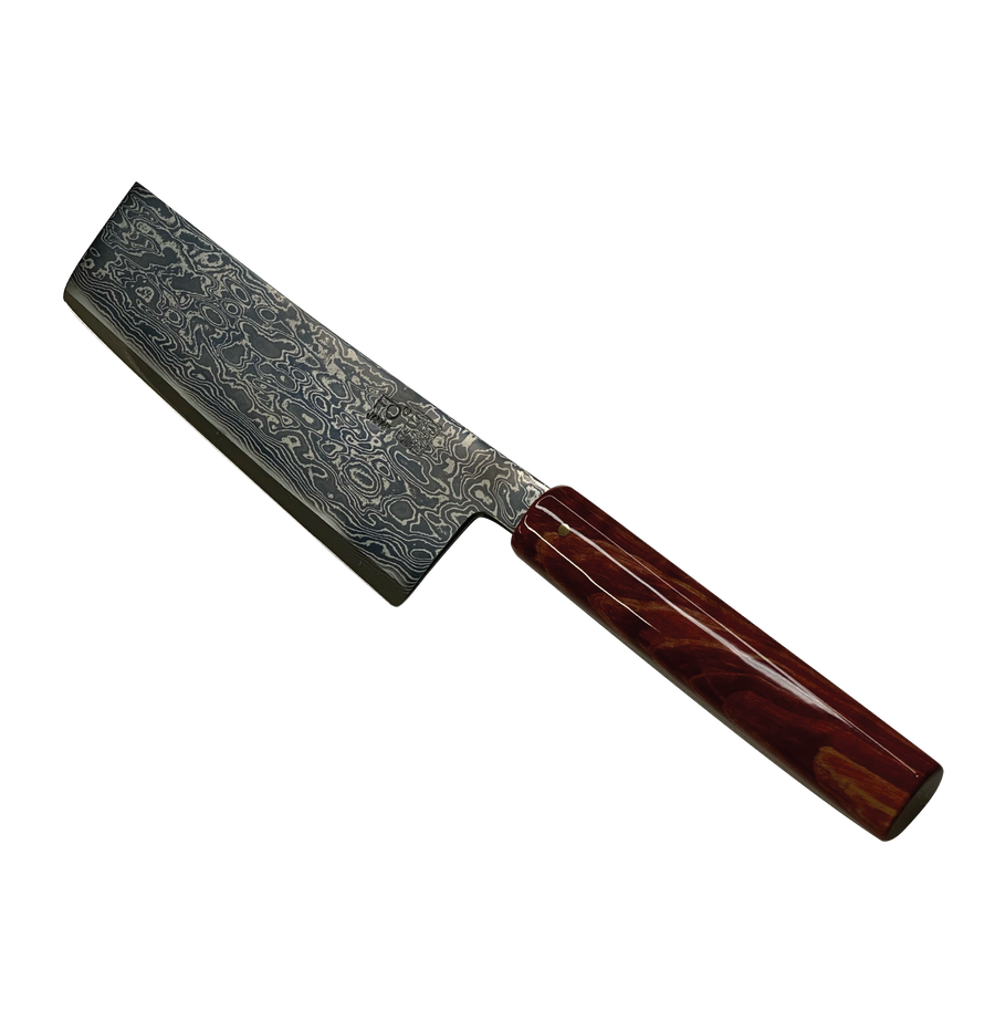 ダマスカス包丁　ブラック無心TT　菜切