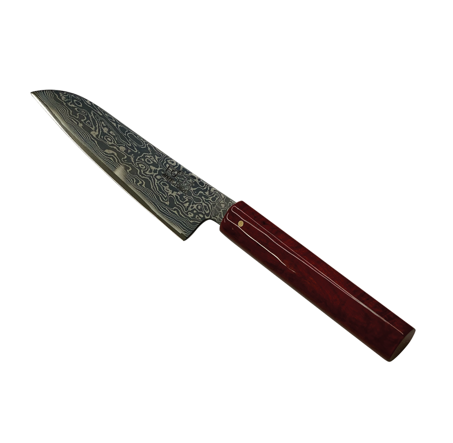 ダマスカス包丁　ブラック無心TT　ペティ大
