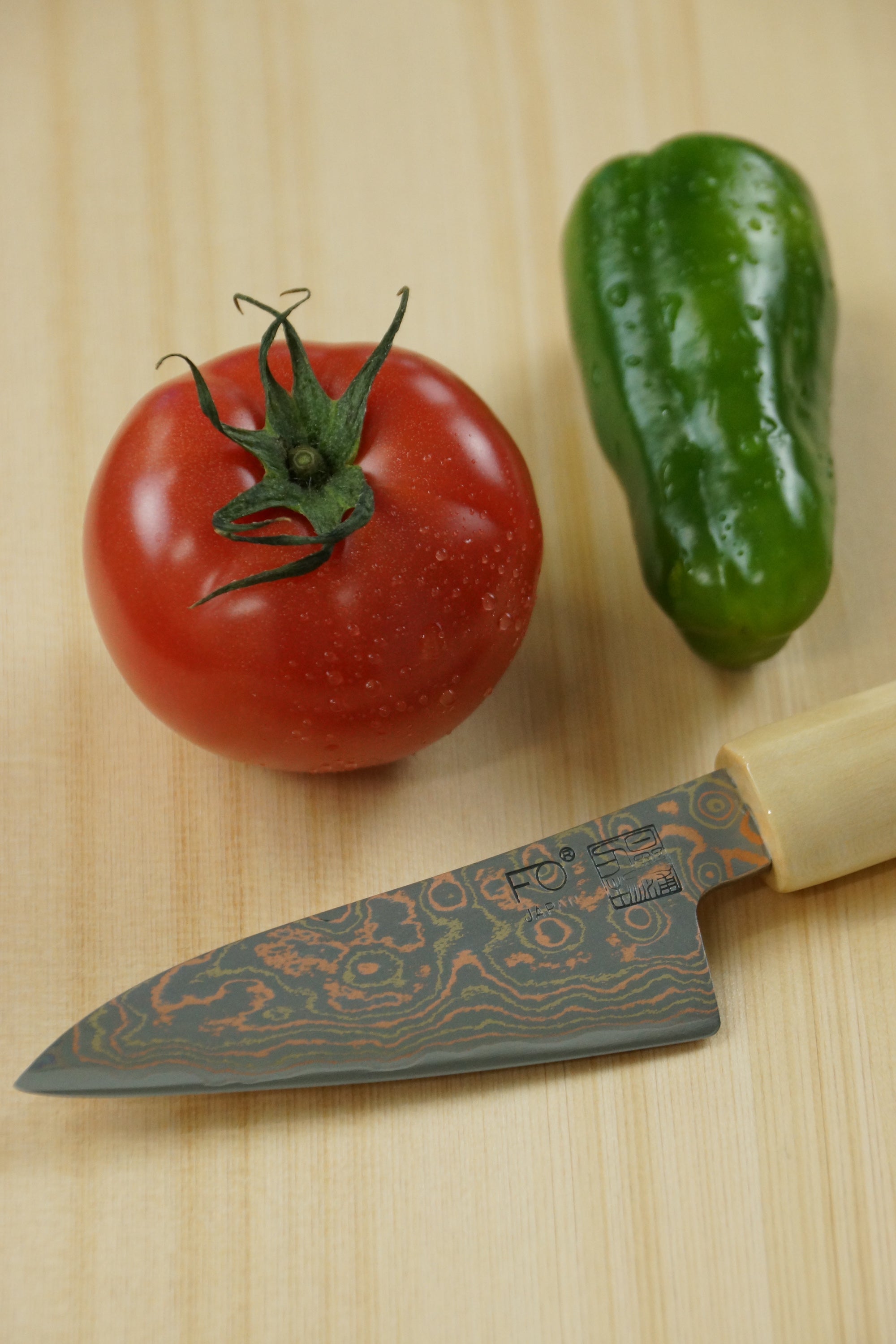 ダマスカス包丁　豪美　ペティ大