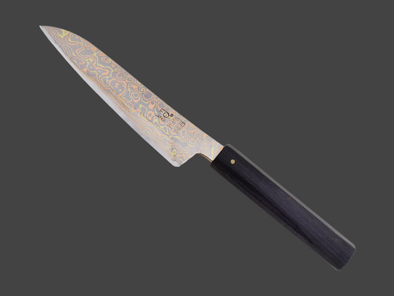 ダマスカス包丁　豪美　ペティ大 - Fan Out