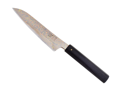 ダマスカス包丁　豪美　ペティ大 - Fan Out