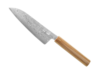 ダマスカス包丁　無心　三徳 - Fan Out